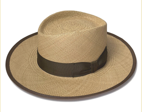  STETSON - PANAMA HAT - BEIGE / BROWN×BROWN