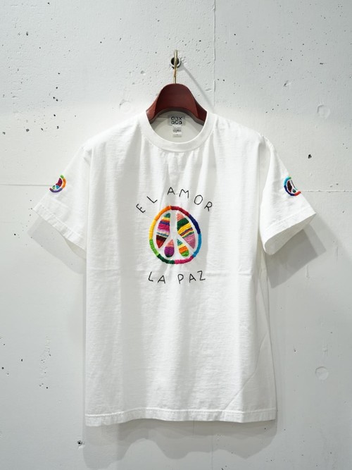  OAXACA - S/S TEE LOVE&PEACE - WHITE