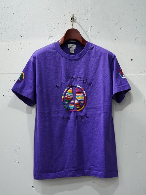  OAXACA - S/S TEE LOVE&PEACE - PURPLE