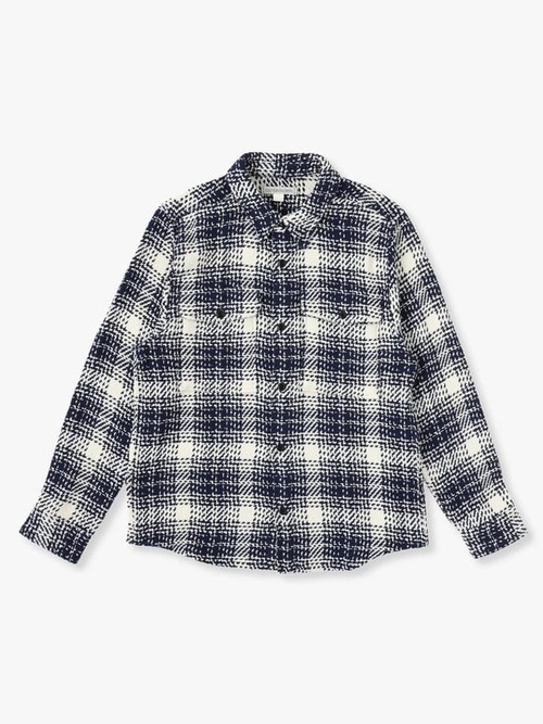  OUTER KNOWN - CLOUD WEAVE SHIRT - Blue Birch Optic Plaid