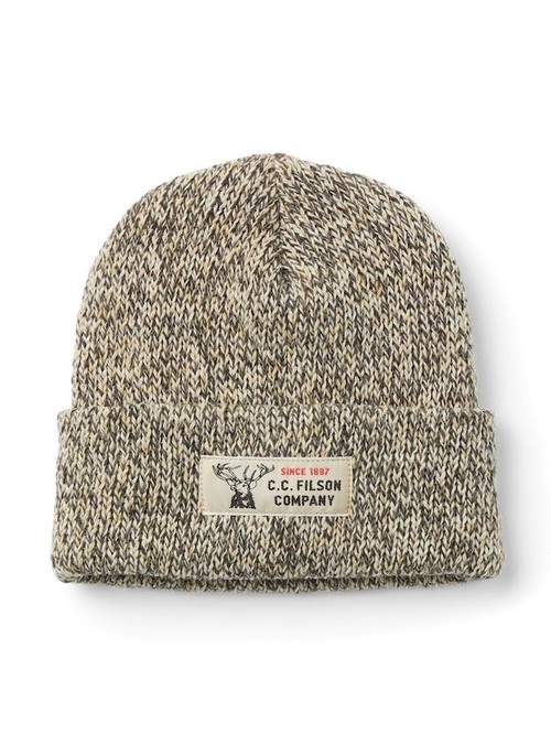  FILSON - LINED RAGG WOOL BEANIE - Charcoal Heather