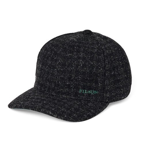  FILSON - WOOL LOGGER CAP - Black Marl/Heather Check