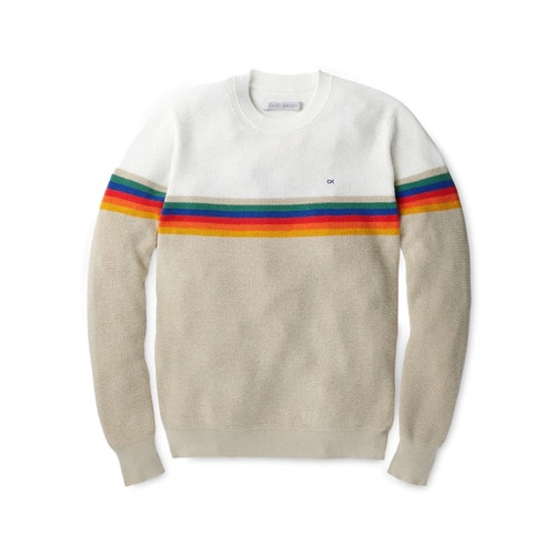  OUTER KNOWN - NOSTALGIC SWEATER - Oatmeal rainbow