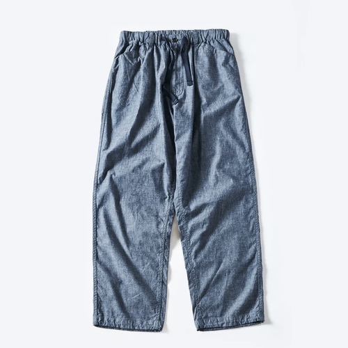  POST OVER ALLS - E-Z Travail Pants - Vintage Sheeting - chambray