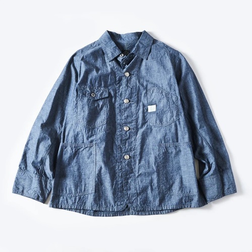  POST OVER ALLS - Engineer’s Jacket - Vintage Sheeting - chambray