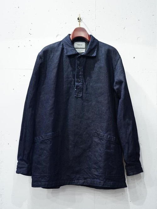  YAECA CANVAS DESIGN - PULL OVER WORK SHIRT - Indigo