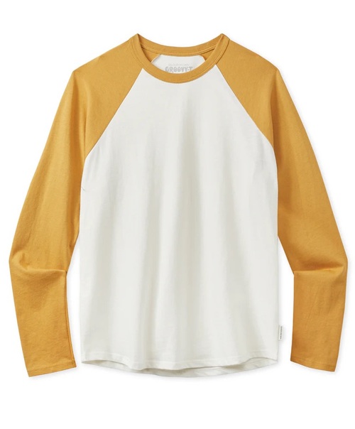  OUTER KNOWN - GROOVY BASEBALL TEE - Orange