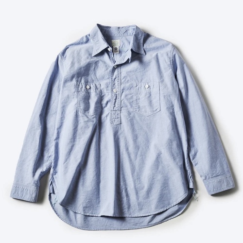  POST OVER ALLS - No.2 Shirt - good oxford - Blue