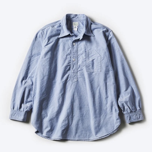  POST OVER ALLS - No.1 Shirt - good oxford - Blue