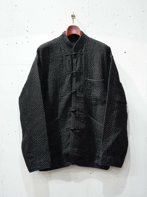  Porter Classic - NEW SASHIKO CHINESE JACKET - Black