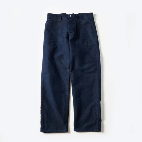  POST OVER ALLS - ARMY Pants - moleskin - black indigo