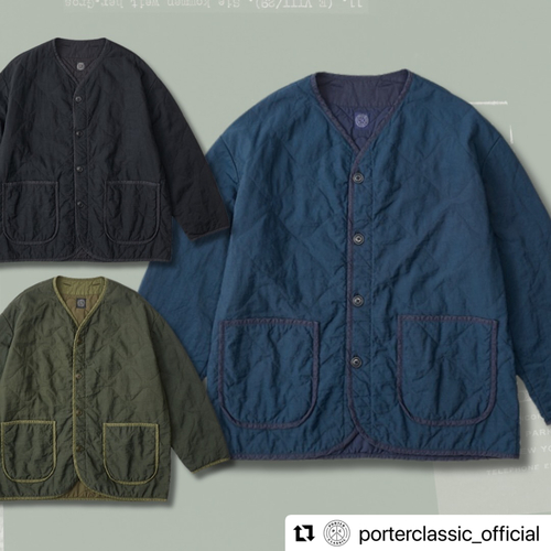  Porter Classic - SUPER NYLON MILITARY LINER - Black, Blue, Olive