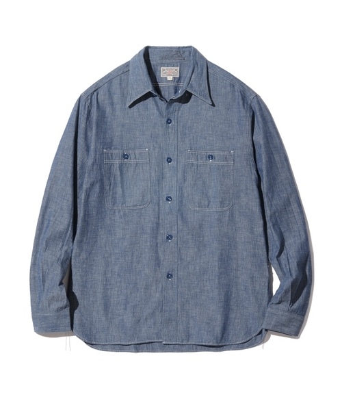  BUZZRICKSON’S - BLUE CHAMBRAY WORK SHIRT - Indigo