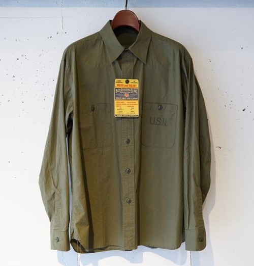  BUZZ RICKSONS - N-3 UTILITY SHIRT- OLIVE