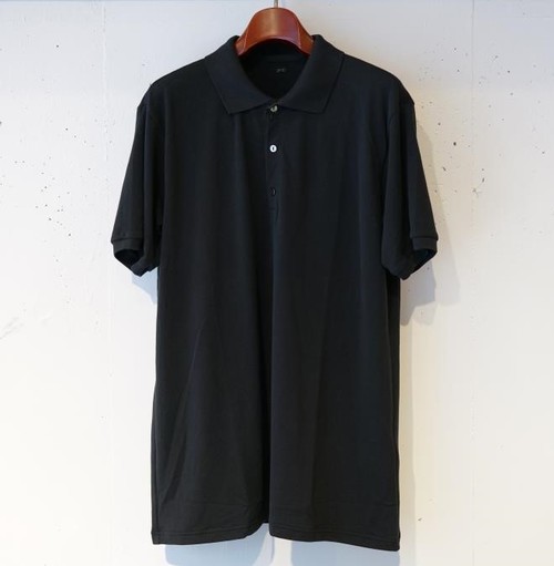 HARRY'S 【 Porter Classic -SUVIN GOLD POLO SHIRT- BLACK ( Tops T