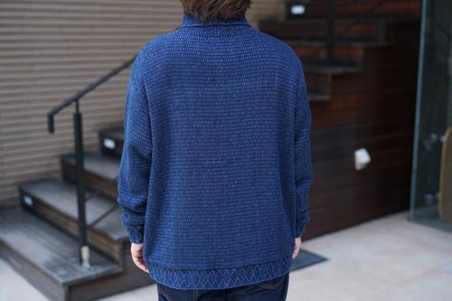 HARRY'S 【 Porter Classic - BEATNIK KENDO KNIT - BLUE ( Tops Sweat