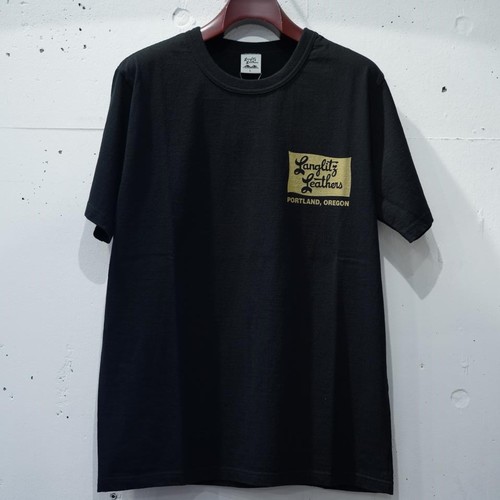  Langlitz Leathers - Short Sleeve Tee / LL297 - BLACK