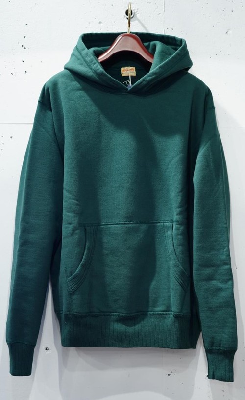  WHITESVILLE - HEAVY SWEAT HOODED PARKA - GREEN