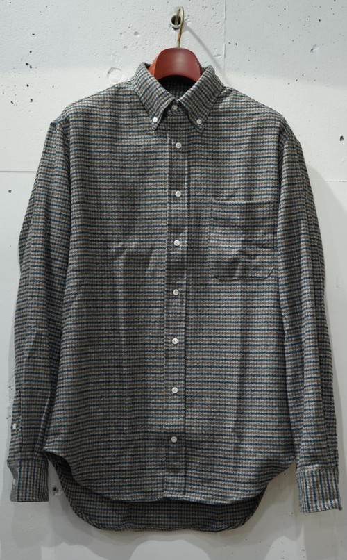  GITMAN VINTAGE - L/S Button Down Shirt / COTTON TWEED CHECK - GREY